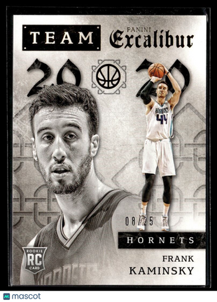 2015-16 EXCALIBUR TEAM 20 20 /25 GOLD FRANK KAMINSKY HORNETS