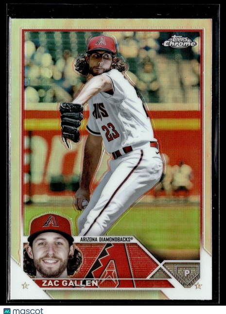 2023 TOPPS CHROME REFRACTOR 49 Zac Gallen - Arizona Diamondbacks