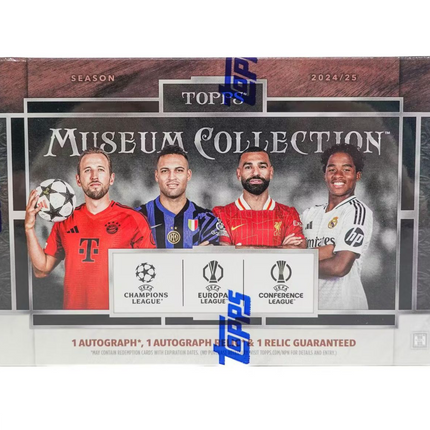 SOCCER 2024-25 Topps Museum Collection UEFA Club Competitions Soccer Hobby Box