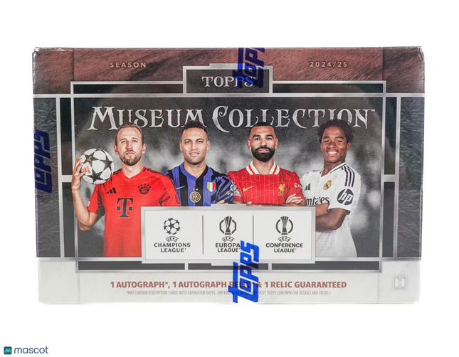 SOCCER 2024-25 Topps Museum Collection UEFA Club Competitions Soccer Hobby Box