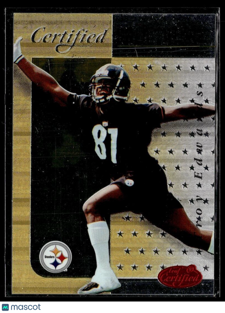 1999 CERTIFIED GOLD FUTURE TROY EDWARDS STEELERS