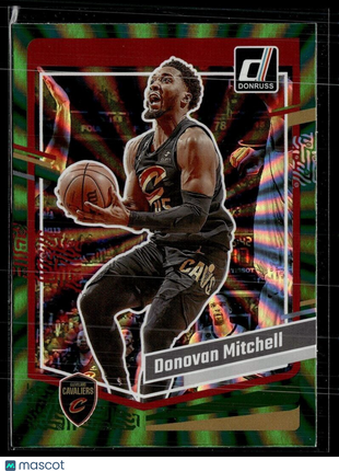 2023-24 DONRUSS GREEN SPIRAL 140 Donovan Mitchell Cleveland Cavaliers