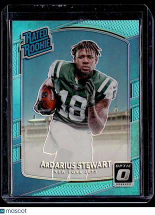 2017 OPTIC AQUA RATED ROOKIE /299 ARDARIUS STEWART JETS