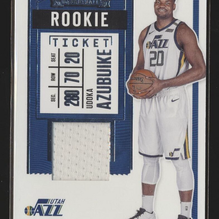 2020-21 CONTENDERS ROOKIE TICKET JERSEY RELIC UDOKA AZUBUIKE JAZZ