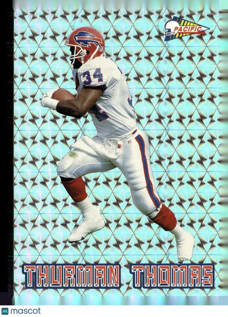 1993 PACIFIC SILVER PRISM THURMAN THOMAS BILLS