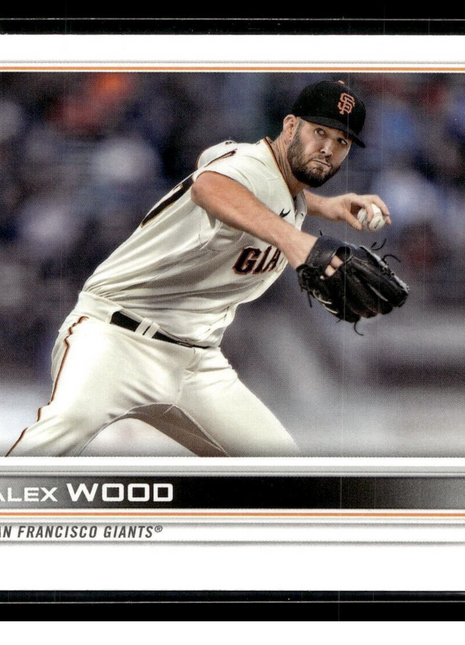 2022 TOPPS ADVANCED STATS /300 ALEX WOOD GIANTS
