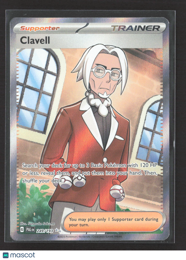 Pokemon 2023 Paldea Evolved Clavell FA #249/193