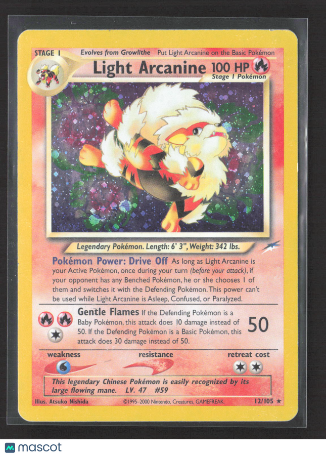 Pokemon 2000 Neo Destiny Light Arcanine #12/105
