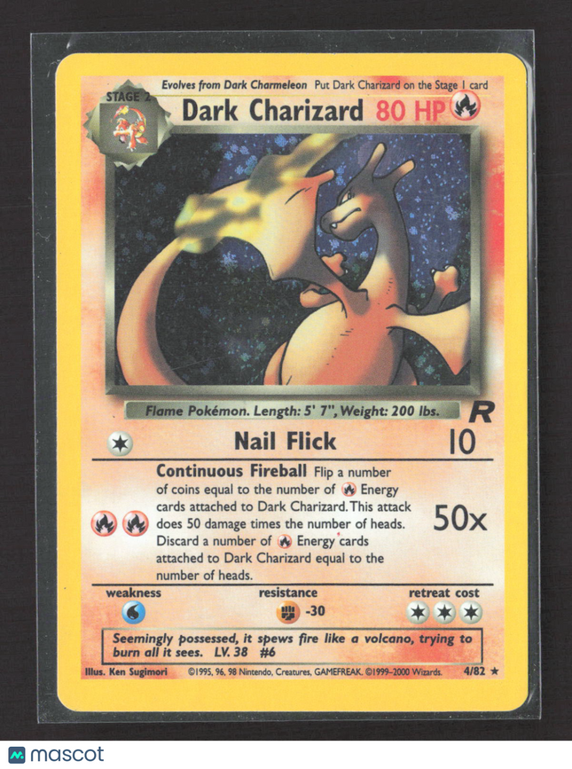 Pokemon 2000 Team Rocket Dark Charizard #4/82