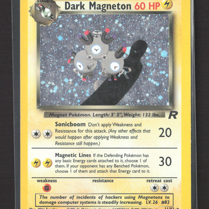 Pokemon 2000 Team Rocket Dark Magneton #11/82
