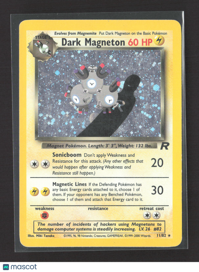 Pokemon 2000 Team Rocket Dark Magneton #11/82