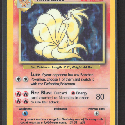 Pokemon 1999 Base Set Ninetales #12/102