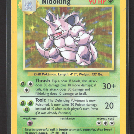 Pokemon 1999 Base Set Nidoking #11/102