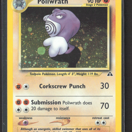 Pokemon 2001 neo discovery Poliwrath #9/75