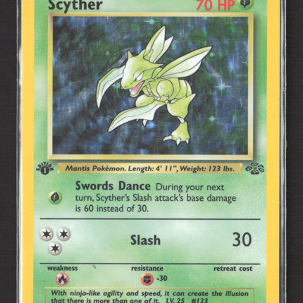 Pokemon 1999 Jungle Scyther 1st Edition #10/64