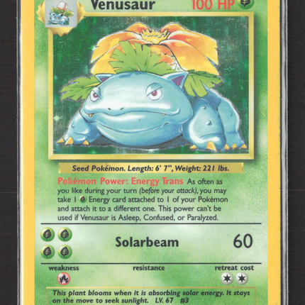 Pokemon 1999 Base Set Venusaur #15/102