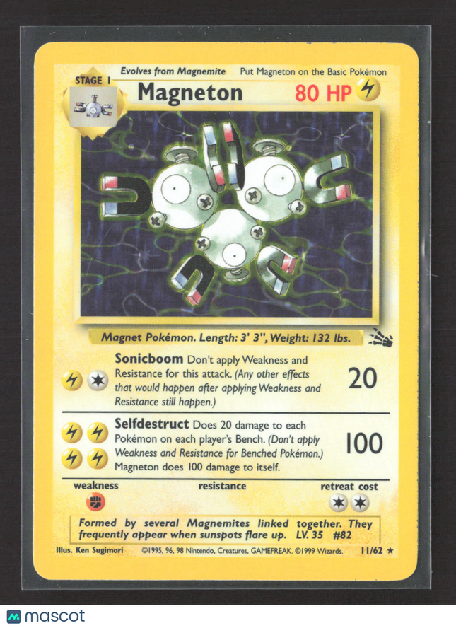 Pokemon 1999 Base Set Magneton #11/62