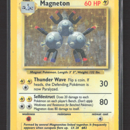 Pokemon 1999 Base Set Magneton #9/102