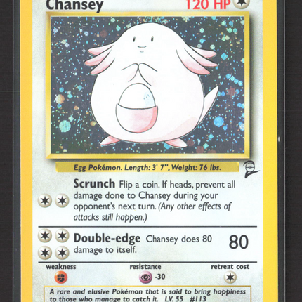 Pokemon 2000 Base Set 2 Chansey #3/130