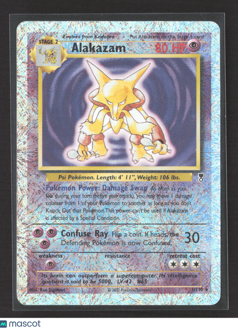 Pokemon 2002 Legendary Collection Alakazam #1/110