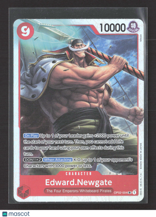 2023 Bandai One Piece Card Game Paramount War Edward Newgate #OP02-004