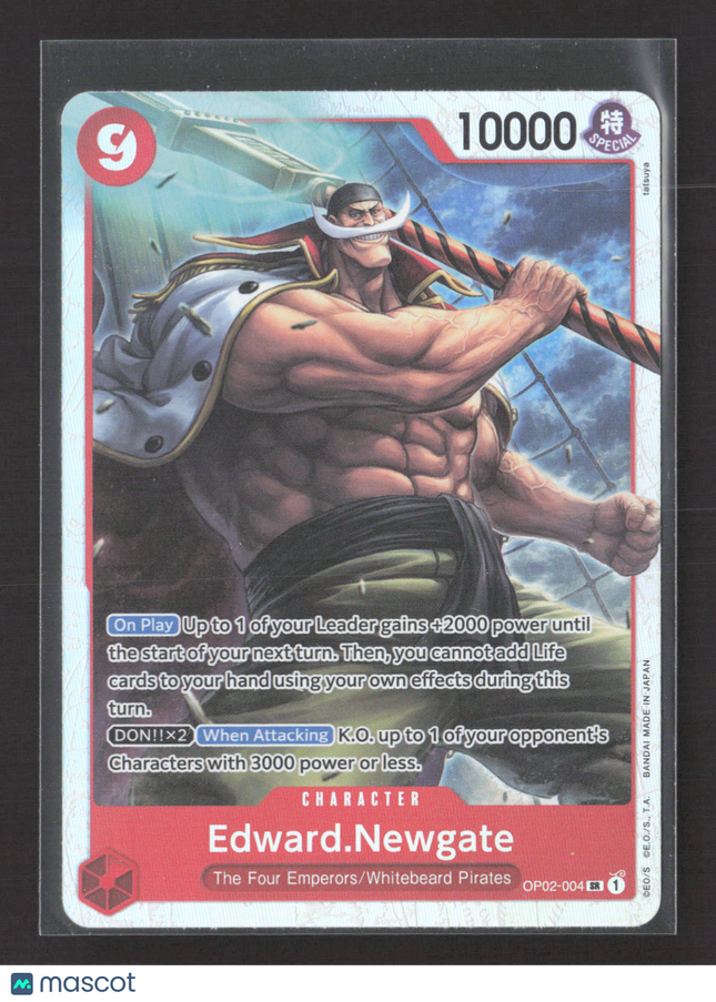 2023 Bandai One Piece Card Game Paramount War Edward Newgate #OP02-004