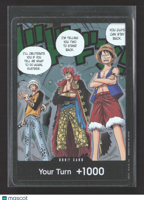 One Piece Card Game Monkey D. Luffy Trafalgar D. Water Law Eustass Kid