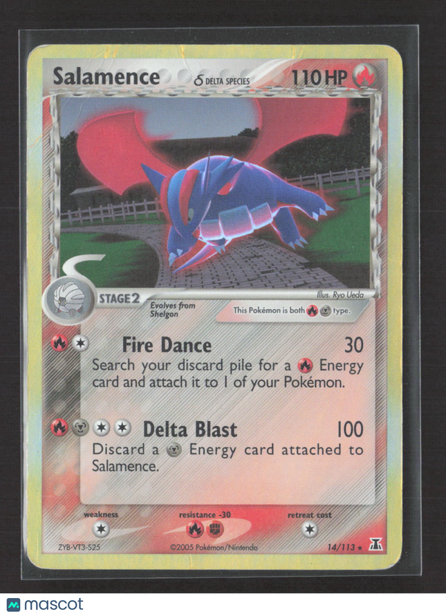Pokemon 2005 EX Delta Species Salamence #14/113