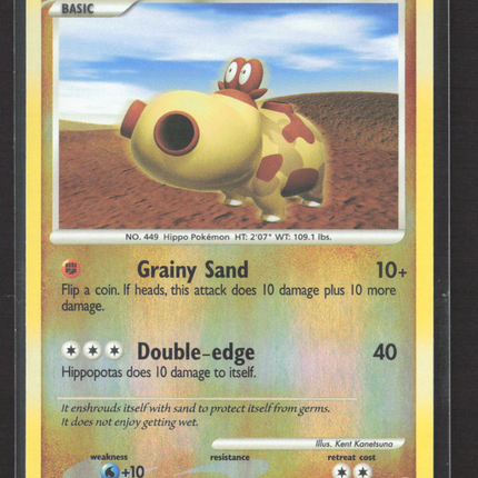 Pokemon 2008 Majestic Dawn Hippopotas #66/100