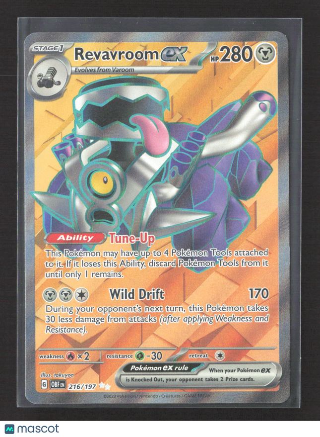 Pokemon 2023 Obsidian Flames Revavroom EX #216/197