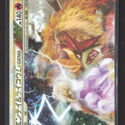 Pokemon 2010 HeartGold & SoulSilver Entei & Raikou Legend Japanese #63/80