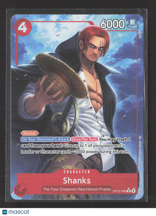 One Piece Card Game Shanks #OP12-008