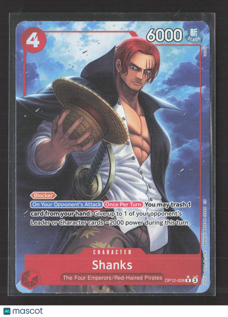 One Piece Card Game Shanks #OP12-008