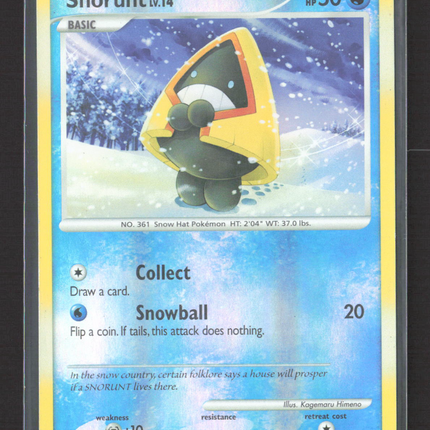 Pokemon 2007 Diamond & Pearl Snorunt #100/123