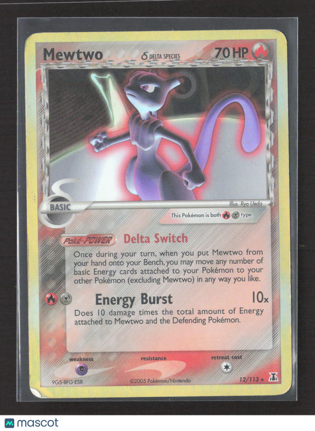 Pokemon 2005 EX Delta Species Mewtwo #12/113