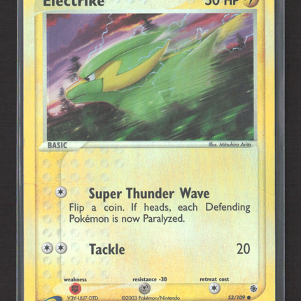 Pokemon 2003 EX Ruby & Sapphire Electrike #53/109