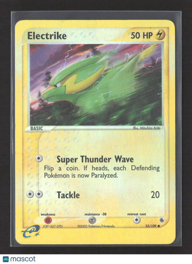 Pokemon 2003 EX Ruby & Sapphire Electrike #53/109