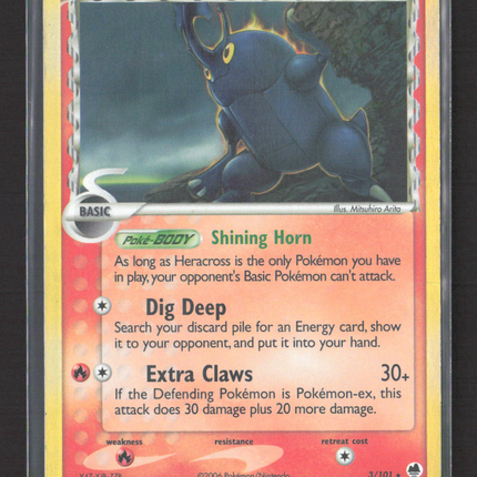 Pokemon 2006 EX Delta Species Heracross #3/101