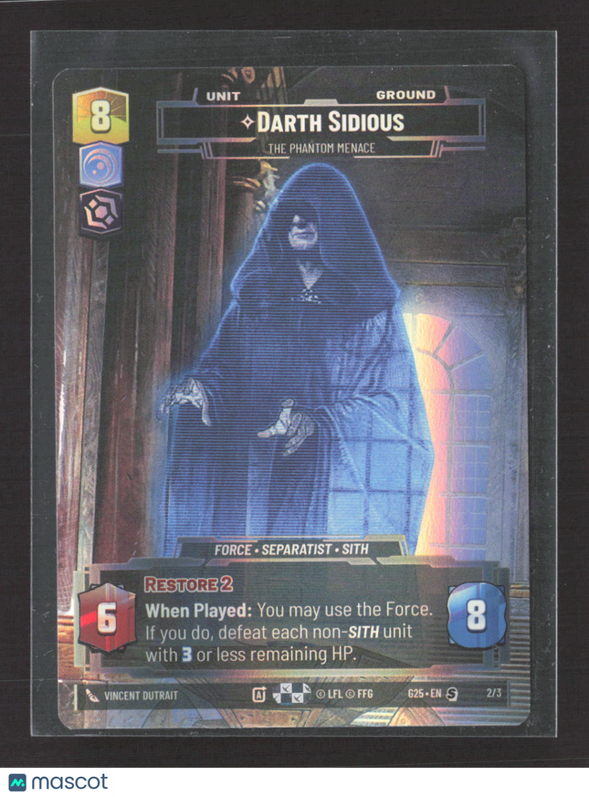 Star Wars Unlimited 2024 Fantasy Flight Games Unlimited Darth Sidious