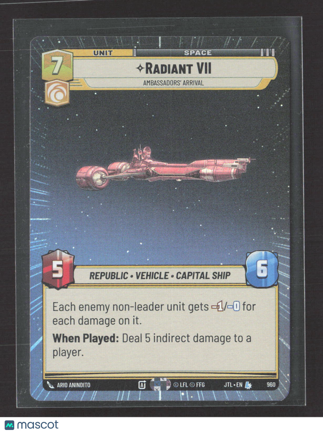 2024 Fantasy Flight Games Star Wars Unlimited Radiant VII
