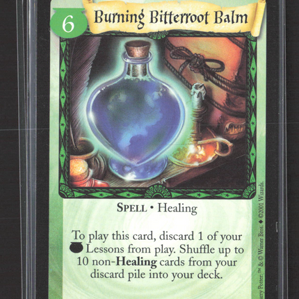 2001 Wizards of the Coast Harry Potter Base Set Burning Bitterroot Balm #45