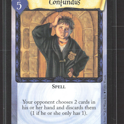 2001 Wizards of the Coast Harry Potter Trading Card Game Base Set Confundus