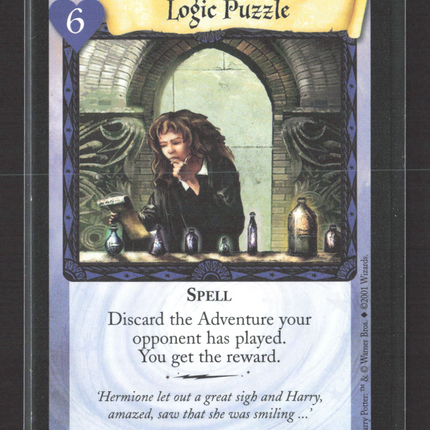 2001 Wizards of the Coast Harry Potter Base Set logic puzzle #56