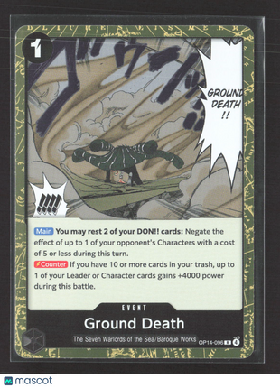 One Piece Card Game OP14 Ground Death #OP14-096