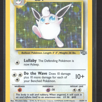 Pokemon 1999 Jungle Wigglytuff #16/64
