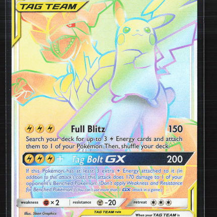 Pokemon 2019 Team Up Pikachu & Zekrom GX FA #184/181
