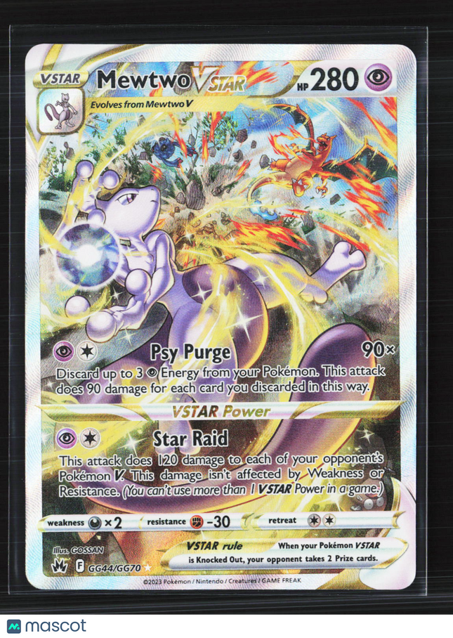 Pokemon 2023 Crown Zenith Mewtwo VSTAR #GG44/GG70