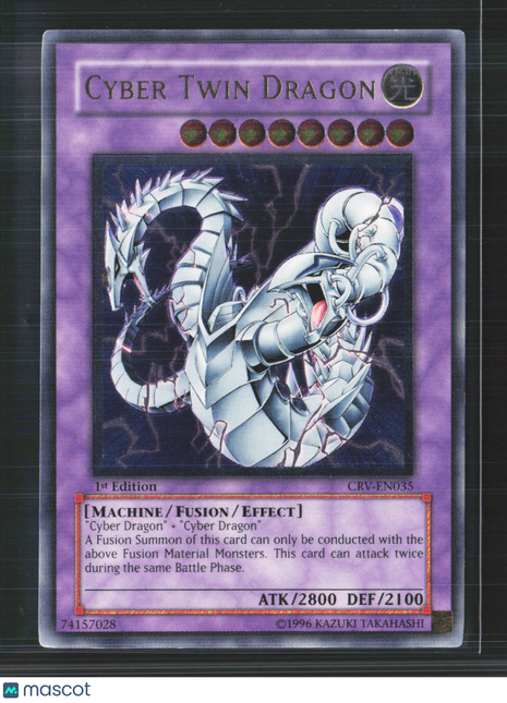 Yu-Gi-Oh! Cybernetic Revolution Cyber Twin Dragon 1st Edition UTR #CRV-EN035