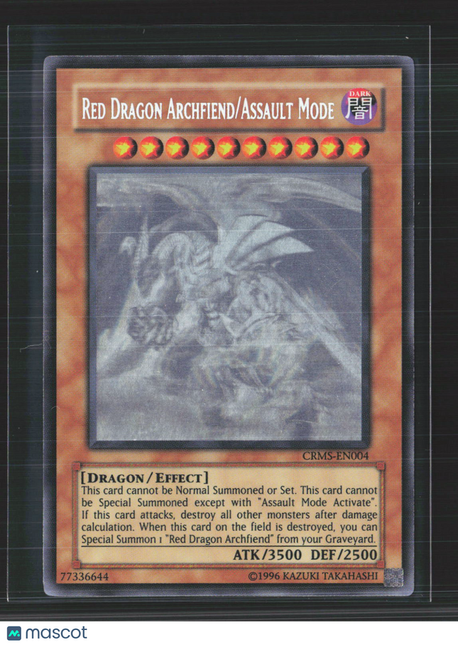 Yu-Gi-Oh Crimson Crisis Red Dragon Archfiend/Assault Mode Ghost Rare #CRMS-EN004