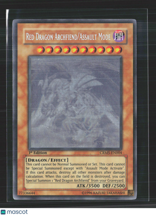 Yu-Gi-Oh! Red Dragon Archfiend/Assault Mode 1st Edition Ghost Rare #CRMS-EN004